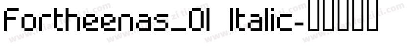 Fortheenas_01 Italic字体转换